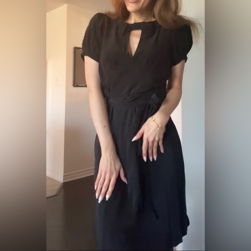 Midi short sleeves dress
